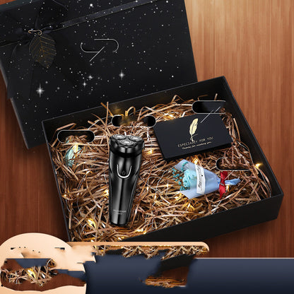 Flag Village Genuine Feike Electric Shaver Shaving Knife Gift Box Packing Birthday Gift Practical For Boyfriend Dad