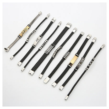 Flag Village Walker Wallet Men'S High-End Leather Bracelet Gift Birthday Creative Gift Box