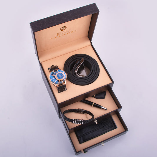 Flag Village Walker Wallet Men'S High-End Leather Bracelet Gift Birthday Creative Gift Box