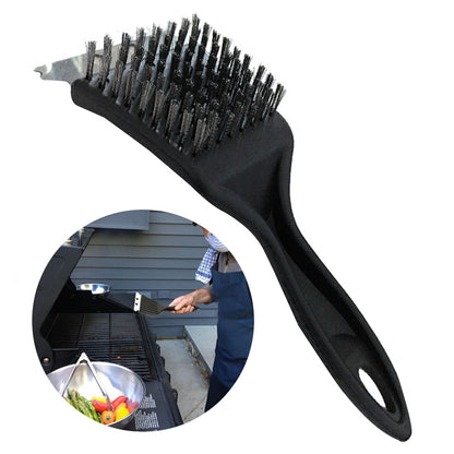 Flag Village Wire Bristles Cleaning Brushes Barbecue Cleaning Brush BBQ Gril Home Outdoor BBQ Cleaning Tool Cooking Accessories