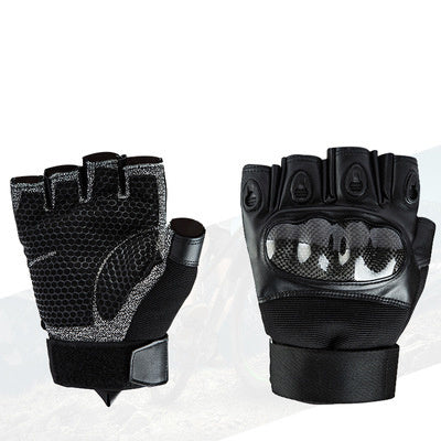Flag Village Tactical Gloves Full-Finger Half-Finger Stab-Resistant Outdoor Mountaineering Riding Field Equipment