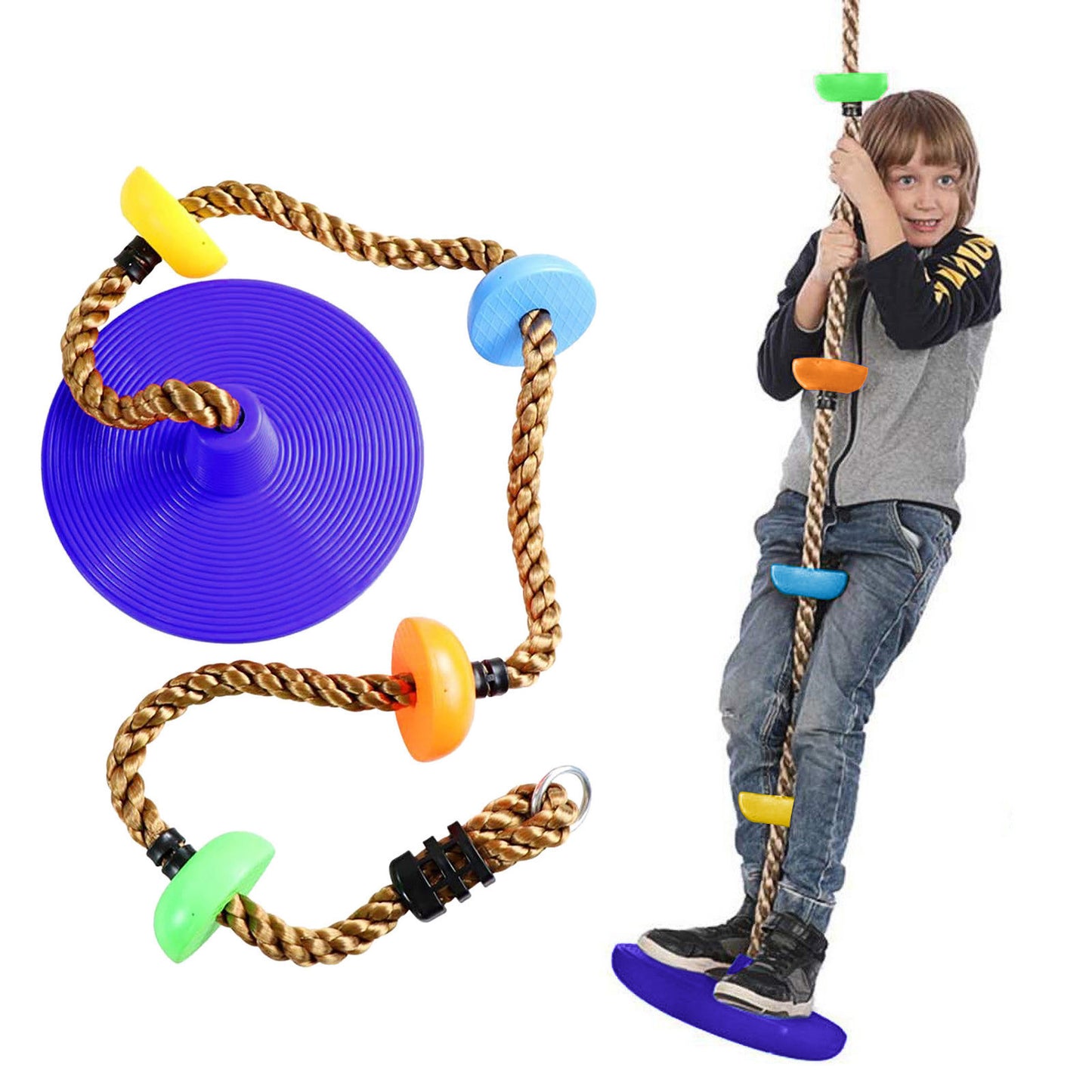 Flag Village Plastic Children's Swing Play Equipment Outdoor  Kid Toy  Set Accessories
