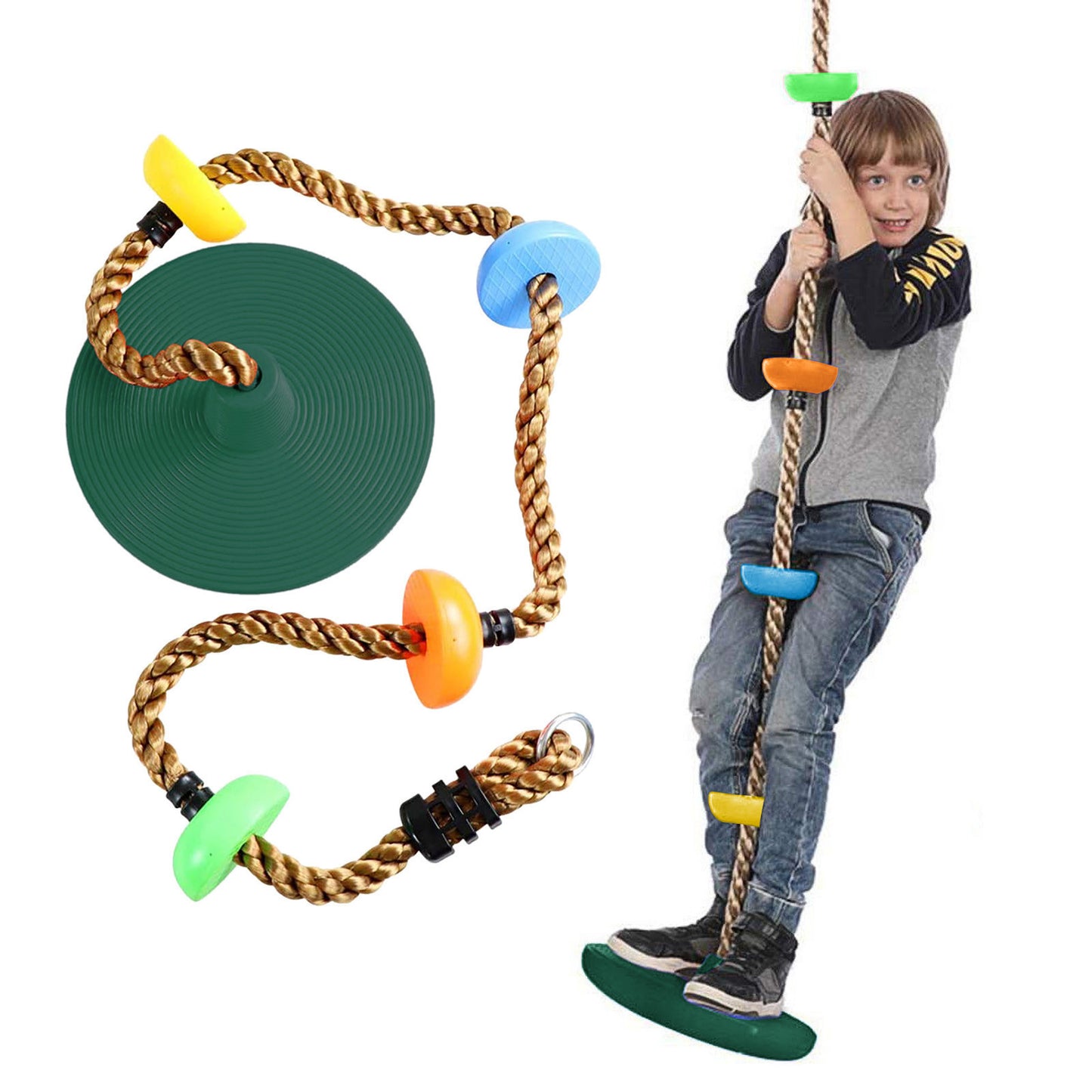 Flag Village Plastic Children's Swing Play Equipment Outdoor  Kid Toy  Set Accessories