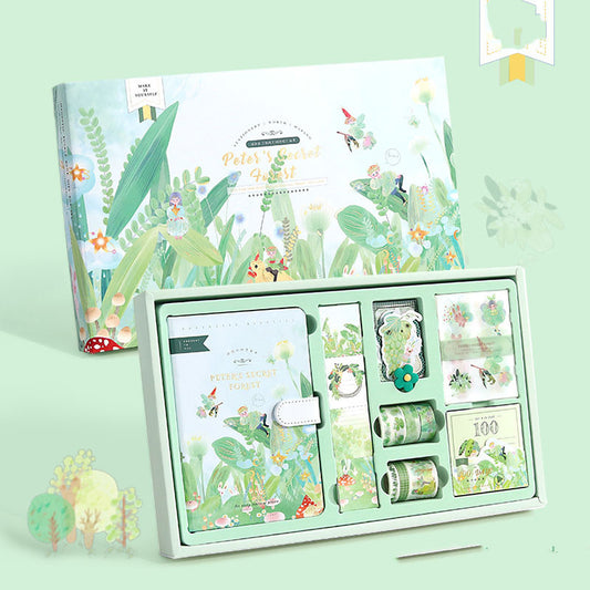 Flag Village Beautiful, Exquisite, Beautiful Notebook Hand Account Set Gift Box