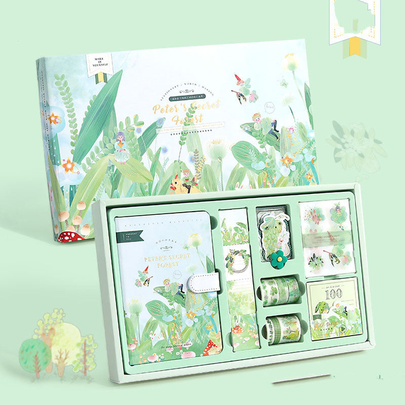 Flag Village Beautiful, Exquisite, Beautiful Notebook Hand Account Set Gift Box