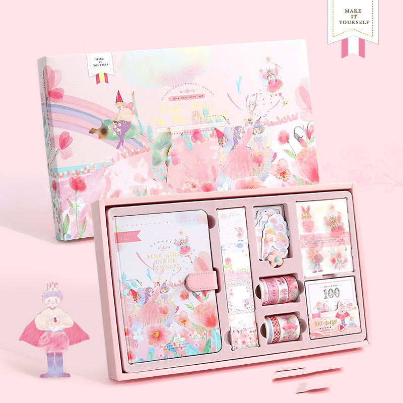 Flag Village Beautiful, Exquisite, Beautiful Notebook Hand Account Set Gift Box