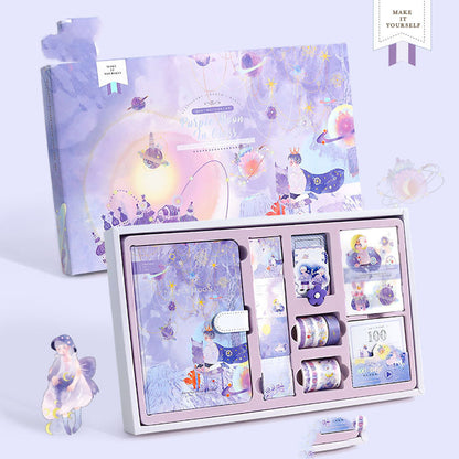 Flag Village Beautiful, Exquisite, Beautiful Notebook Hand Account Set Gift Box