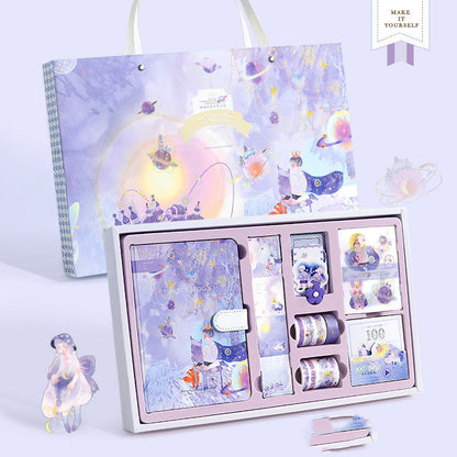 Flag Village Beautiful, Exquisite, Beautiful Notebook Hand Account Set Gift Box