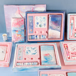 Flag Village Hand Ledger Gift Box Set Net Celebrity Hand Ledger Simple Ins Wind Diary Book Girl Heart Travel Plan Book