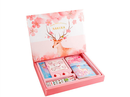 Flag Village Hand Ledger Gift Box Set Net Celebrity Hand Ledger Simple Ins Wind Diary Book Girl Heart Travel Plan Book
