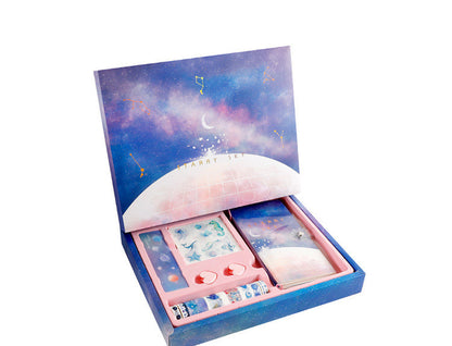 Flag Village Hand Ledger Gift Box Set Net Celebrity Hand Ledger Simple Ins Wind Diary Book Girl Heart Travel Plan Book