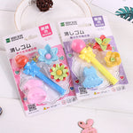 Flag Village Children'S Day Gift Creative Eraser Set Gift Box Engineering Vehicle Model Primary School Student Stationery Prize Wholesale