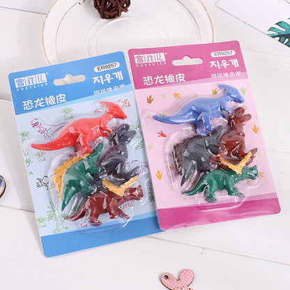 Flag Village Children'S Day Gift Creative Eraser Set Gift Box Engineering Vehicle Model Primary School Student Stationery Prize Wholesale