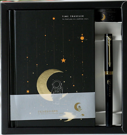 Flag Village Time Traveler Hand Account Gift Box Literary Note Diary Set Learning Color Page Note Planner Support Customization