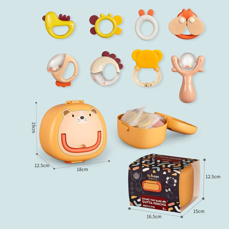 Flag Village Newborn Baby Gift Box Rattle Toy Set