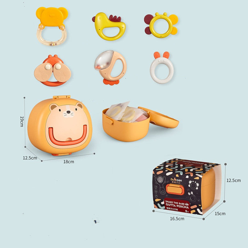 Flag Village Newborn Baby Gift Box Rattle Toy Set