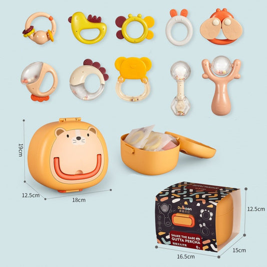 Flag Village Newborn Baby Gift Box Rattle Toy Set