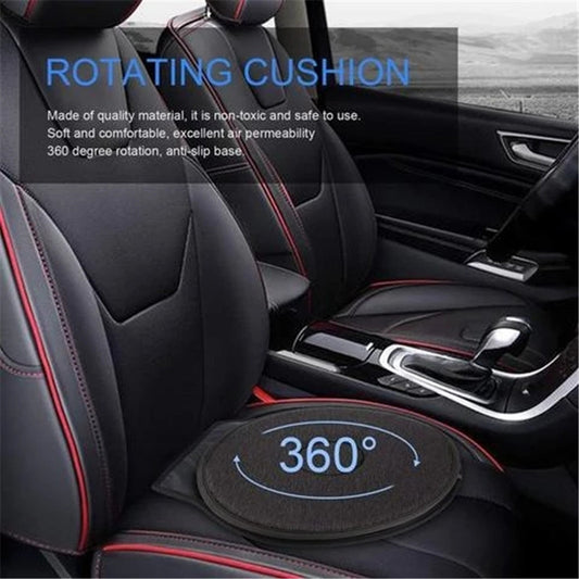 Flag Village Auto Tools 360 Degree Rotation Seat Cushion Mats For Chair Car Office Home Bottom Seats Breathable Chair Cushion For Elderly Pregnant Woman