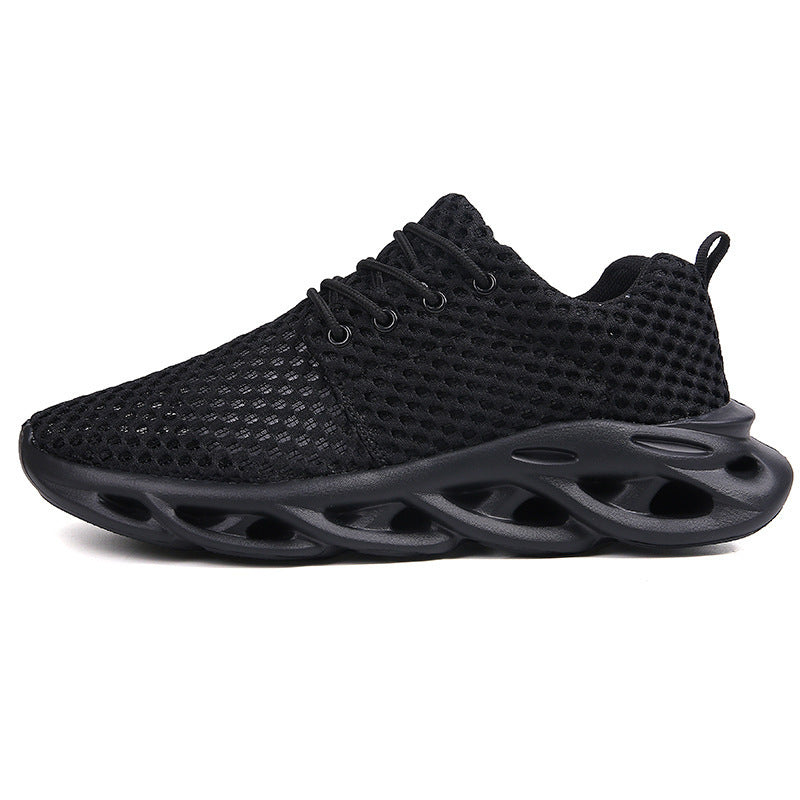 Flag Village Men'S Outdoor Hollow Mesh Running Shoes