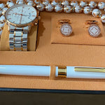 Flag Village WatchGift Set Rosary, Waterproof Watch, Cufflinks, Pen, High-end Gift Box