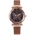 Flag Village Fashion Boutique Butterfly Suit Gift Box Butterfly Dial Watch  Butterfly Necklace  Bracelet  Earrings