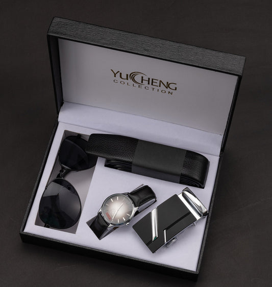 Flag Village WatchCreative Valentine's Day Gifts Men's Suit Belt Glasses Men's Watch Business Gifts