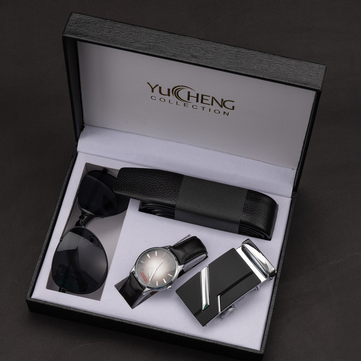 Flag Village WatchCreative Valentine's Day Gifts Men's Suit Belt Glasses Men's Watch Business Gifts