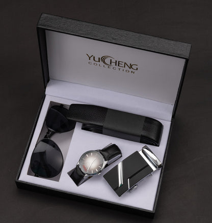 Flag Village WatchCreative Valentine's Day Gifts Men's Suit Belt Glasses Men's Watch Business Gifts