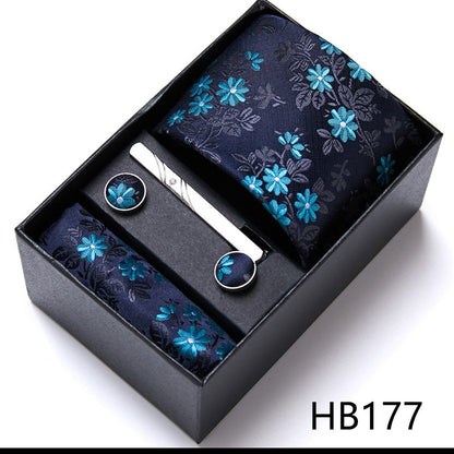 Flag Village Men'S Tie Six-Piece Suit Gift Box Group Tie Business Formal Wedding Tie