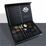 Flag Village 24 Piece Set Of 304 Stainless Steel Knife Gift Box