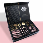 Flag Village 24 Piece Set Of 304 Stainless Steel Knife Gift Box