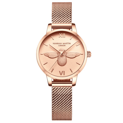 Flag Village Bee Japanese Movement Watch Gift Box Set Live Source Ladies Trend Bracelet Watch