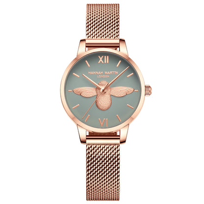 Flag Village Bee Japanese Movement Watch Gift Box Set Live Source Ladies Trend Bracelet Watch