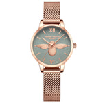 Flag Village Bee Japanese Movement Watch Gift Box Set Live Source Ladies Trend Bracelet Watch