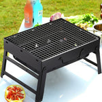 Flag Village Charcoal Barbecue Rack Outdoor Folding Portable Barbecue Grill Gift