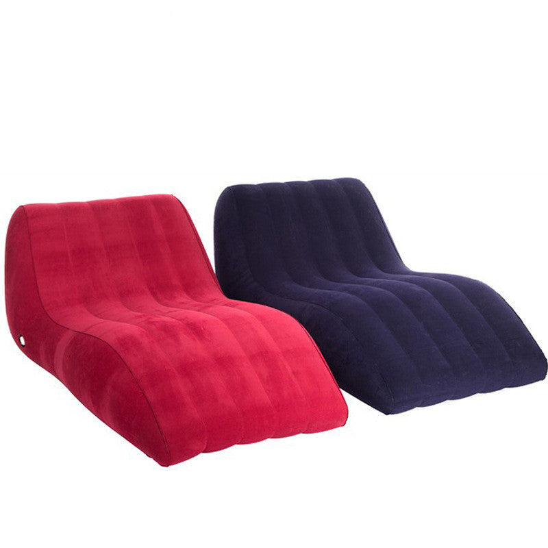 Flag Village Flocking Inflatable Lazy Sofa Inflatable Adult Sofa Recliner