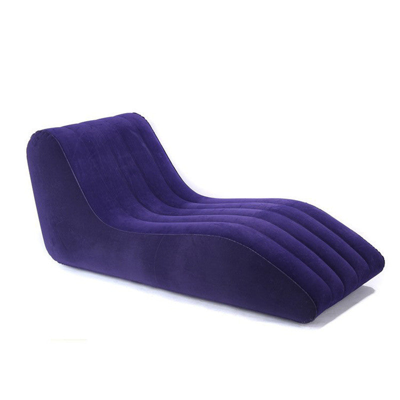 Flag Village Flocking Inflatable Lazy Sofa Inflatable Adult Sofa Recliner