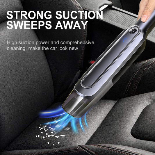 Flag Village Auto Tools Cordless Handheld Vacuum Cleaner Suction Rechargeable Dust Collector Dry Wet Portable Dust Cleaner for Home Car