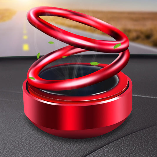Flag Village Auto Tools Solar Auto Rotation Car Air Freshener Perfume Seat