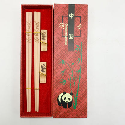 Flag Village Panda Gift Chopsticks Branded Chopsticks Gift Box 2 Pairs Of Gift Chopsticks