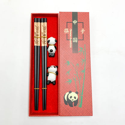 Flag Village Panda Gift Chopsticks Branded Chopsticks Gift Box 2 Pairs Of Gift Chopsticks