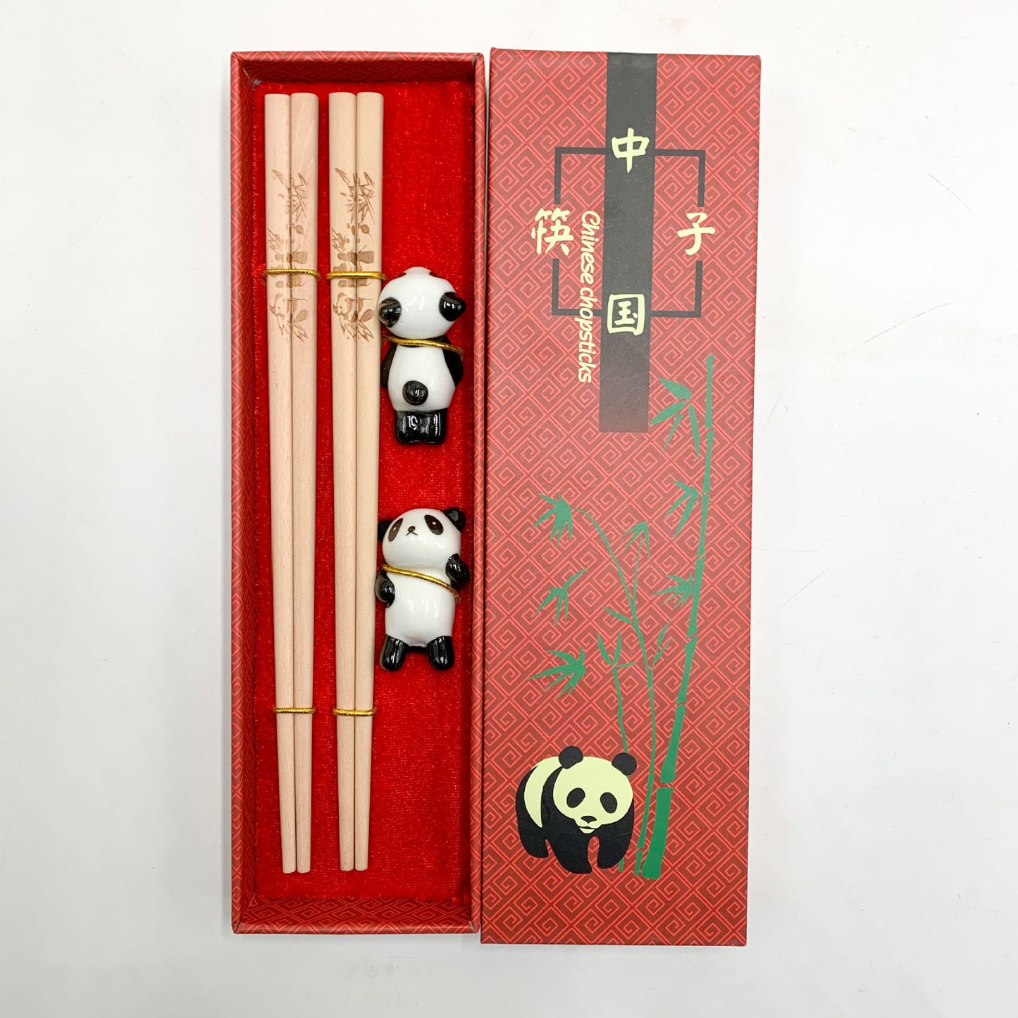 Flag Village Panda Gift Chopsticks Branded Chopsticks Gift Box 2 Pairs Of Gift Chopsticks