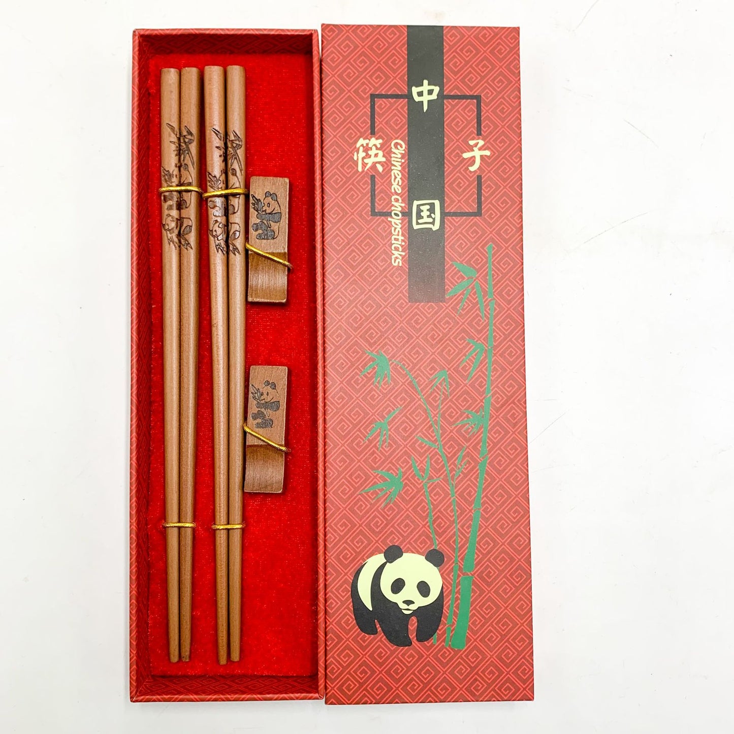 Flag Village Panda Gift Chopsticks Branded Chopsticks Gift Box 2 Pairs Of Gift Chopsticks