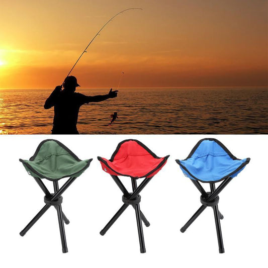 Flag Village Portable Folding Foldable Fishing Chair Outdoor Stool Seat Fishing Camping Travel Picnic Outdoor Activities Fishing Accessories