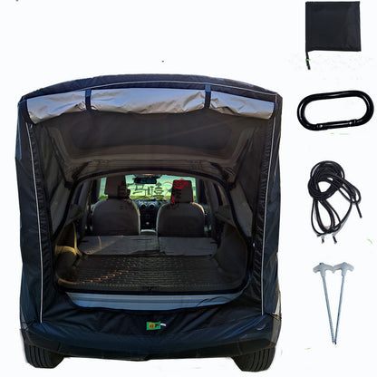 Flag Village Auto Tools Car Trunk Extension Tent At The Rear Of The Car