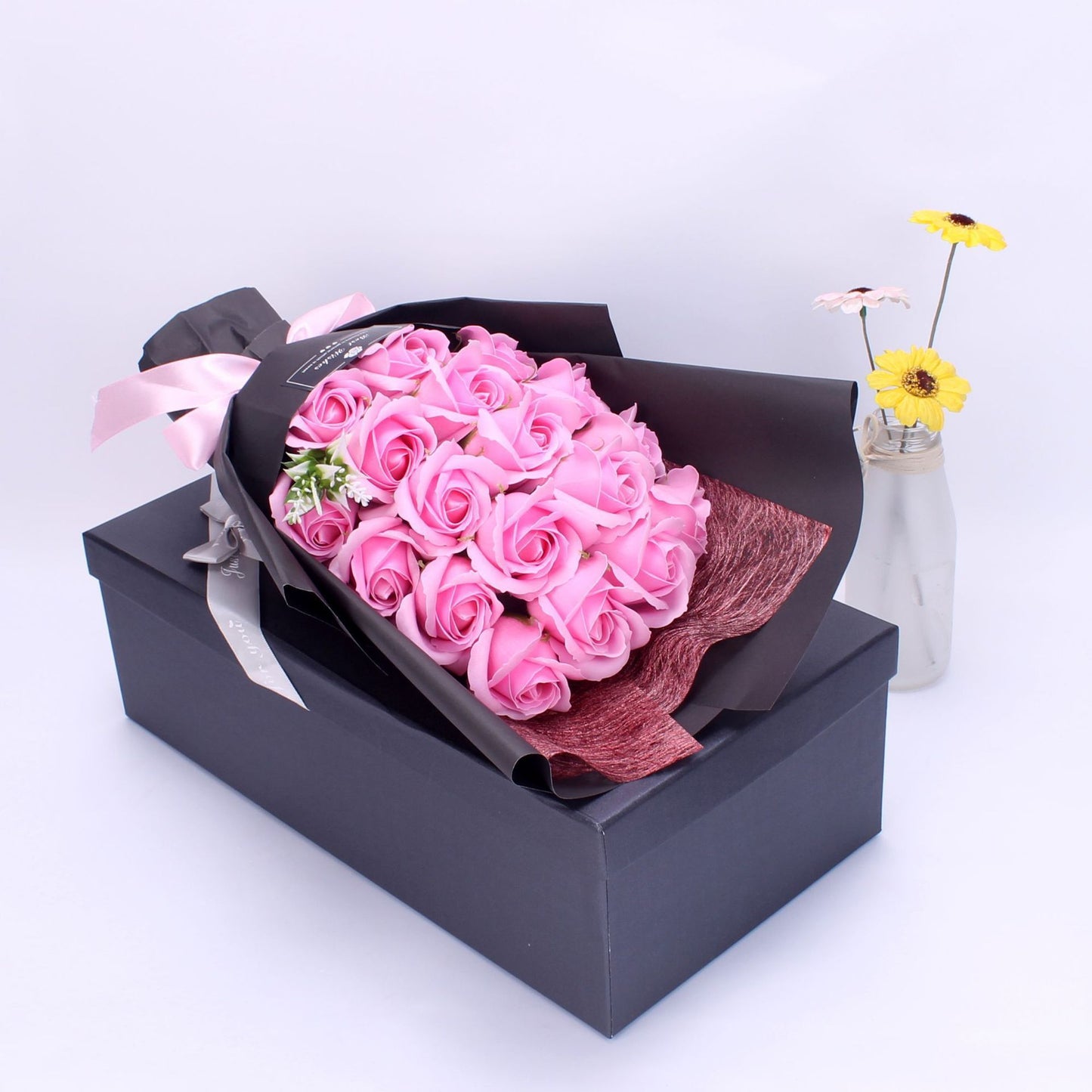 Flag Village Birthday Gift Bundle Gift Box Creative Mother's Day Cross-border Gift Soap 18 Bouquet Soap Rose Flower Valentine's Day