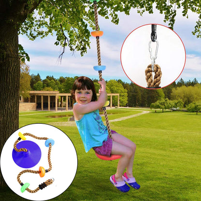 Flag Village Plastic Children's Swing Play Equipment Outdoor  Kid Toy  Set Accessories