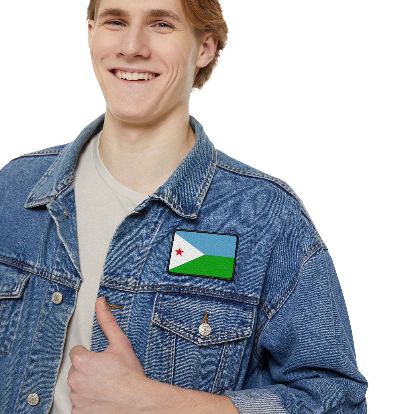 Flag Village Djibouti Flag Embroidery Iron-On Patches