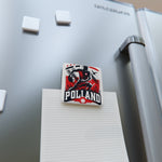 Flag Village Poland National Flag Fridge Magnet 2" x 2"