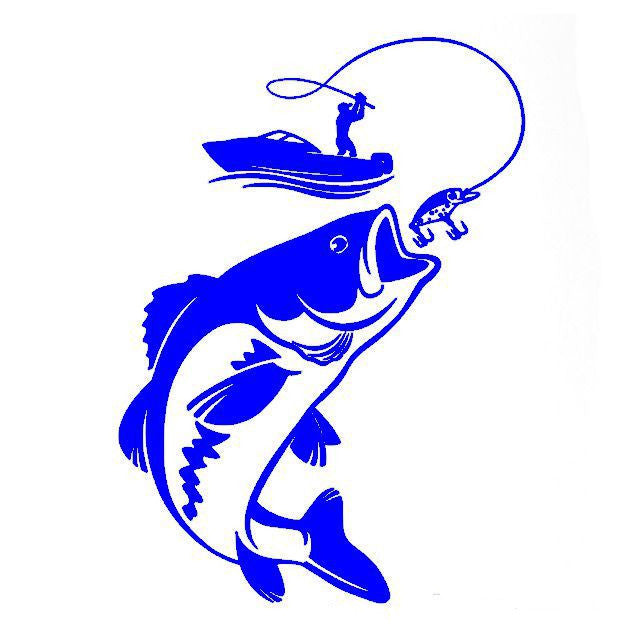 Flag Village Auto Tools Fishing Car Stickers Fish Car Stickers Wall Stickers Waterproof Stickers